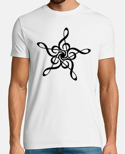 T-shirt stlei chiave del sole