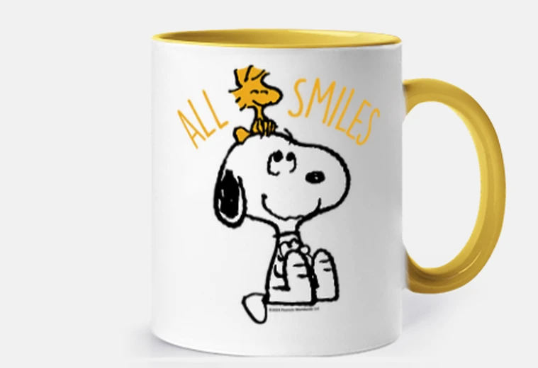 Tazza stock wood snoopy all smile s