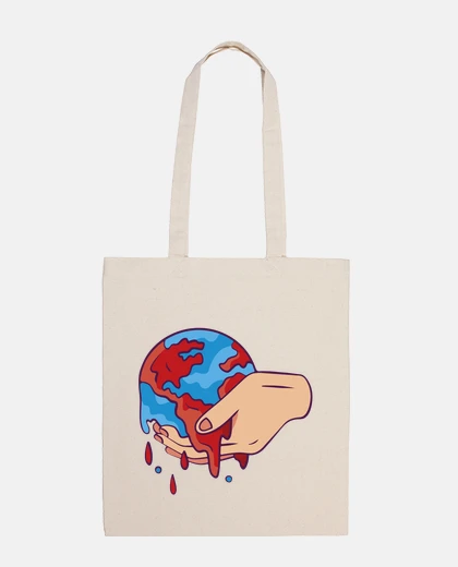 Sac stop à la guerre dans le monde paix sac à mainde toile étudiante fourre-tout 