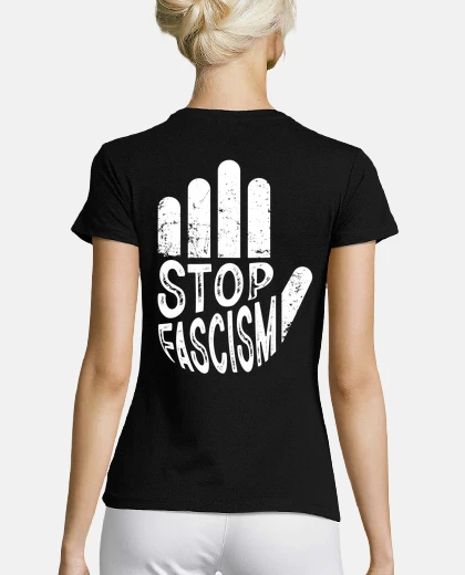 Playera STOP FASCISM WHITE