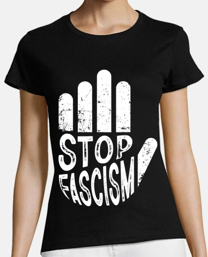 Playera STOP FASCISM WHITE