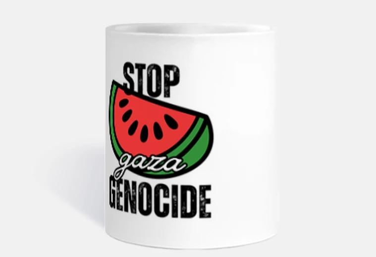 Mug stop génocide à gaza, arrêter le génocide
