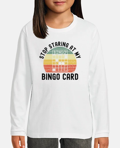 Kids Stop Staring at my bingo card Retro