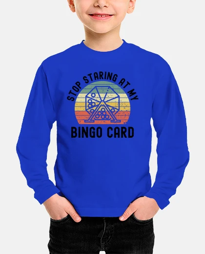 Kids Stop Staring at my bingo card Retro
