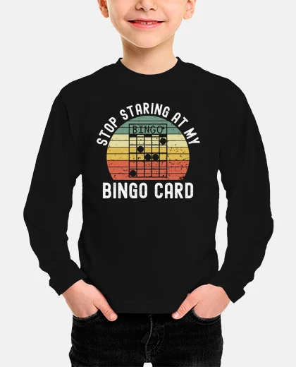 Kids Stop Staring at my bingo card Retro