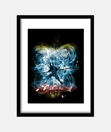 Framed storm said elemental version aang