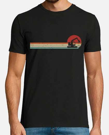 T-shirt strada del cantiere del conducente dell