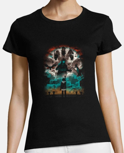 T-shirt strana maglietta delle donne titani