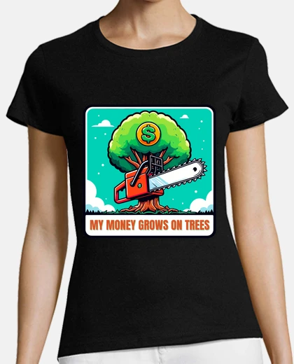 T-shirt strano che i miei soldi crescano sugli 
