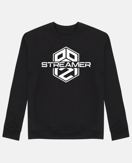 Felpa streamer serie p2p bianco