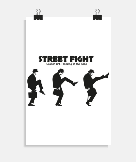Poster street fight