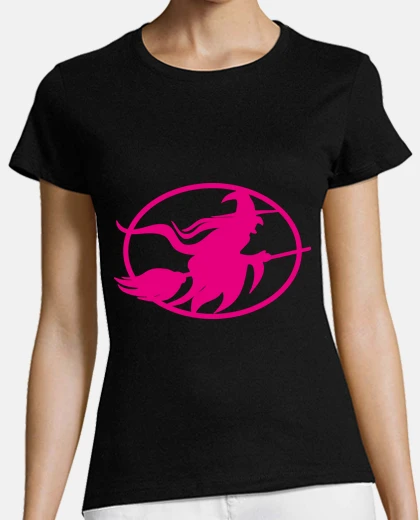 T-shirt strega sul volo dlei scopa
