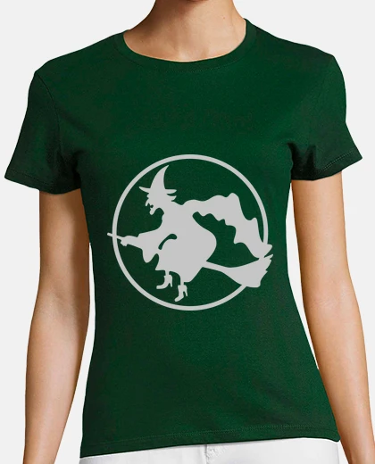 T-shirt strega sul volo dlei scopa