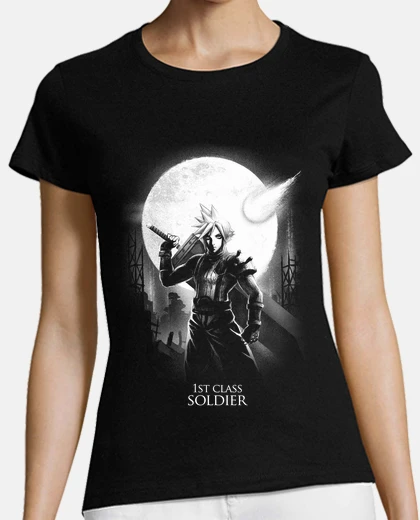 T-shirt strife nuvola - moon - final fantasy vii