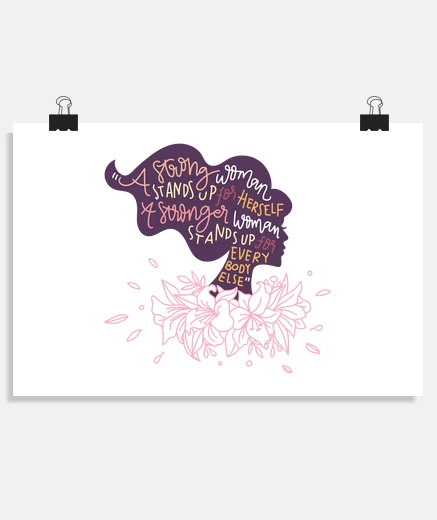 Poster strong woman