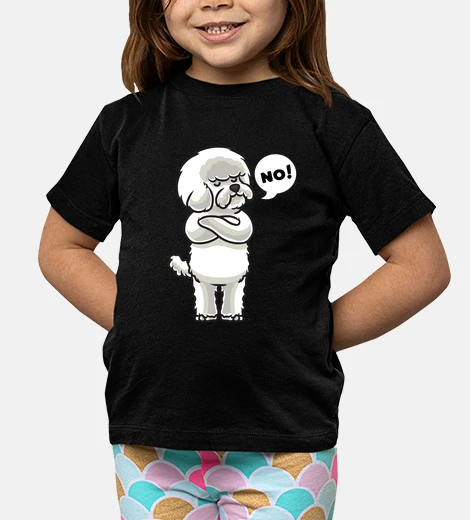 Kids Stubborn Bichon Frise Dog