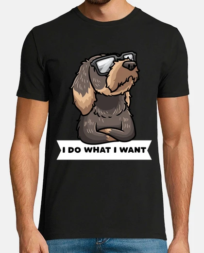 Playera stubborn wire haired dachshund dog with