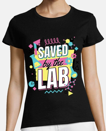 T-shirt studente studente di laboratorio di chi