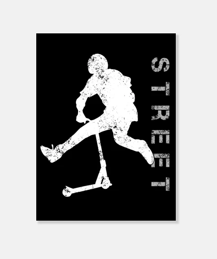 Stampa style del monopattino da street