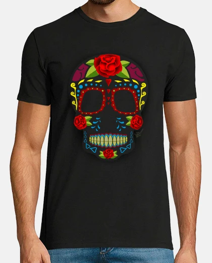T-shirt style messicano teschio zucchero !!!