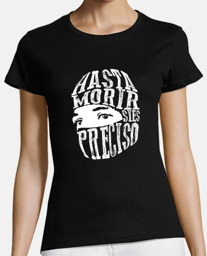 Camiseta subcomandante marcos 2 negra mujer
