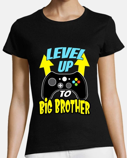 Camiseta subir de nivel a hermano mayor hermanos