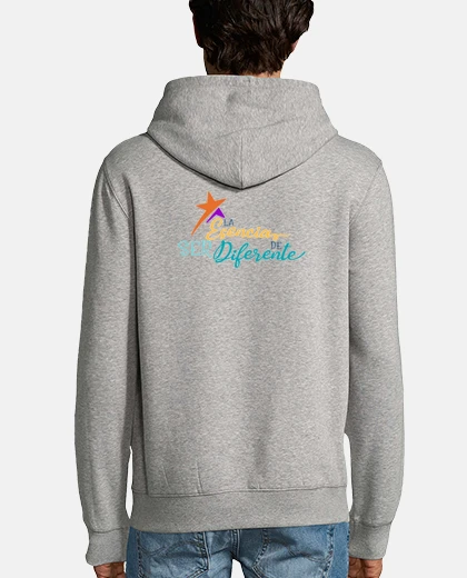 Sudadera Sudadera Colores de otoño, Hombre con capucha, gris