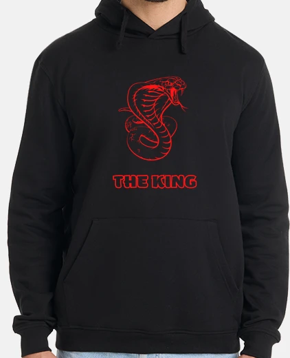 Sudadera sudadera con motivo de serpiente cobra real