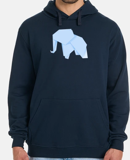 Sudadera eElefante azul. Elige tu color. con y sin capucha