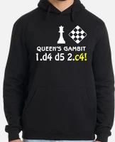 Sudadera Ajedrez Estilo Gambito De Dama - Main Image