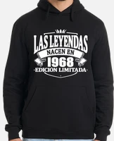 Sudadera Con Capucha De Cumpleaños 57 Años - Nacido En 1968, Diseño Divertido Para Regalo Original