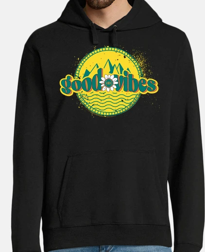 Sudadera sudadera hombre good vibes