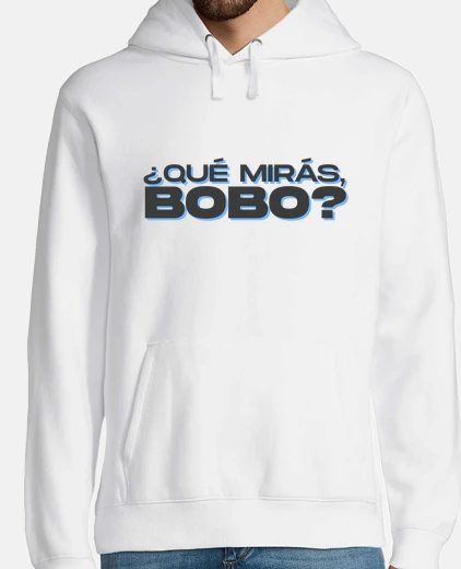 Sudadera sudadera lionel messi - qué mirás bobo - gris y celeste - qatar 2022