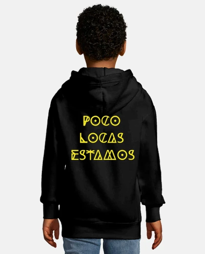 Ropa Sudadera para niños con capucha, negra