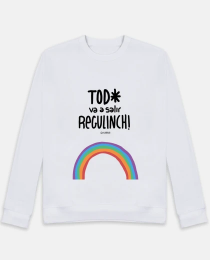 Sudadera Sudadera sin capucha, blanca