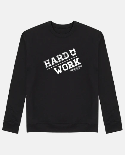 Sudadera sin capucha, negra