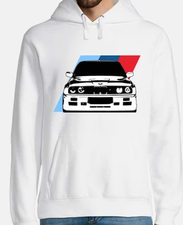 Sudadera: BMW - M3 E30 Color de la prenda Blanco (WH) Talla 2XL Color del  diseño Negro Posición del diseño En la parte delantera