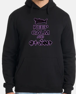 Sudadera chico Keep Calm & get jinxed pink