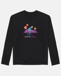 Sudadera sin capucha, negra zombie
