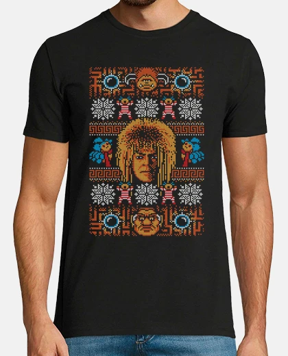 Camiseta su&eacute;ter feo navidad duende / laberinto / para hombre