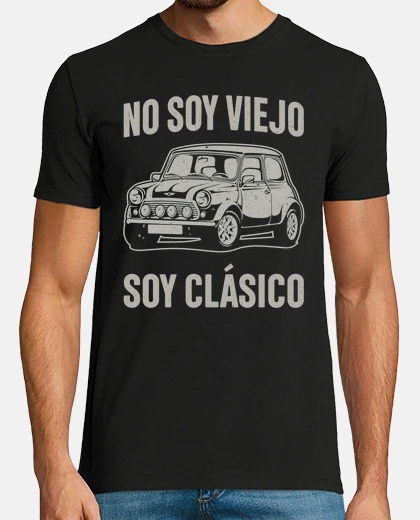 Tee-shirt suis pas vieux, suis une voiture classique mini cooper voitures classiques
