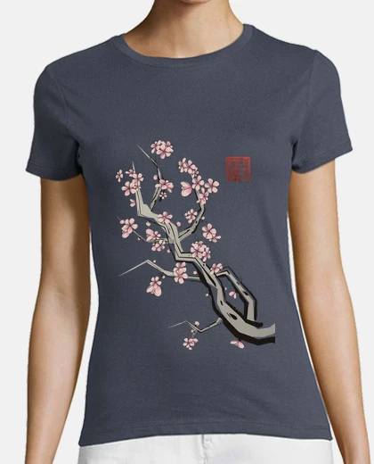 T-shirt sumi girl cherry dark gray