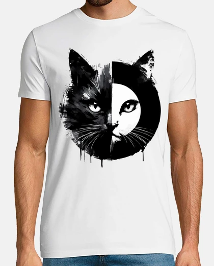 Tee-shirt sumie zen art japonais demi visage de c
