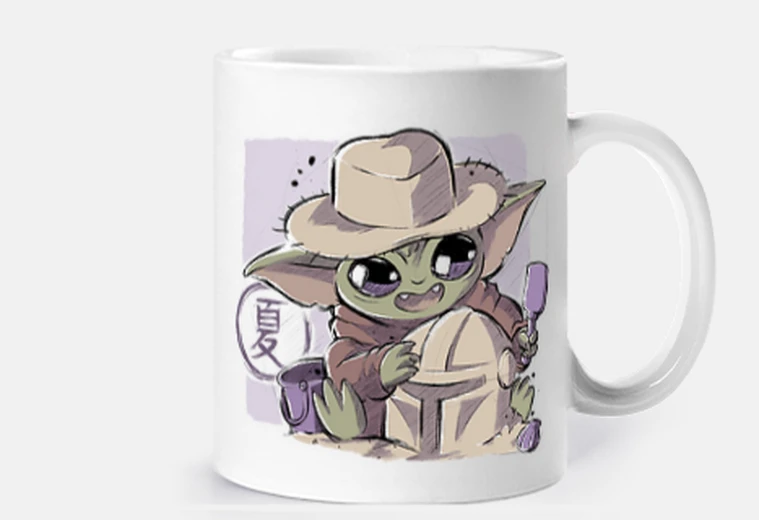 Cup summer baby yoda