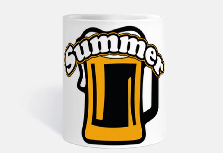 Cup summer ny orange beer mug