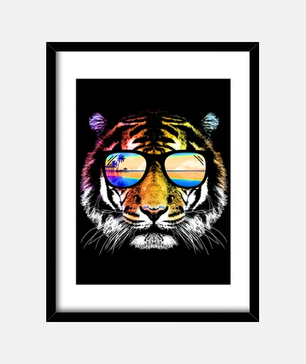 Framed Summer Tiger