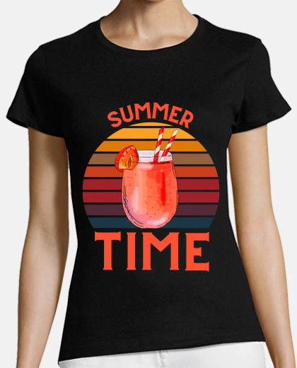 Tee-shirt SUMMER TIME   ete et cocktail