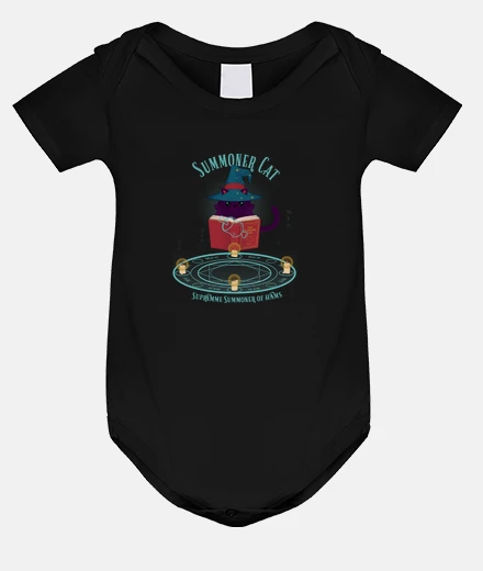 Kids summoning cat baby bodysuit