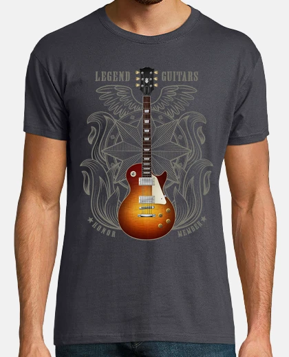 T-shirt sunburst electric guitar