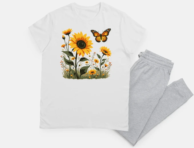 Pajama Sunflower Butterfly